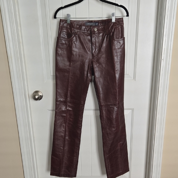 GAP Pants - GAP Brown Genuine Leather Bootcut Pants Vintage 2000 Y2K